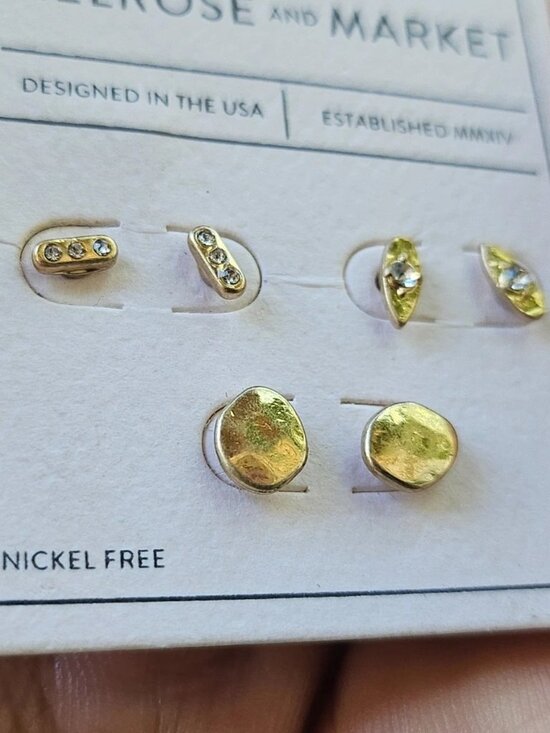 Melrose and Market Jewelry - Melrose And Market Earrings Stud Fashion Ear Jewelry Set of 3 Earrings NWT